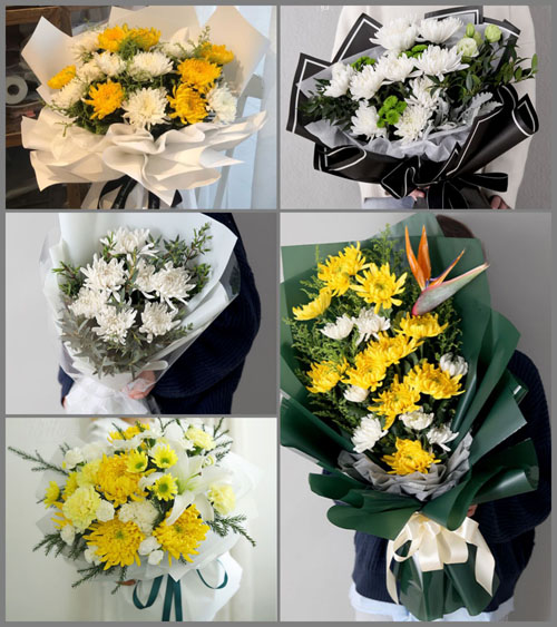 江苏泰州兴化市开发区白事花束代送